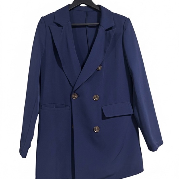 Double Breasted Blazer & Matching Pants Set - Picture 3 of 4